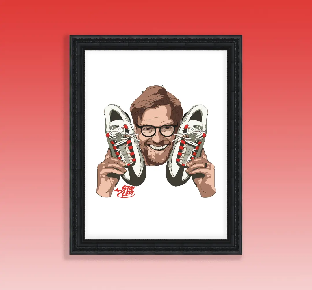 Solar Red Klopp Art Print - A4 - Left To Write