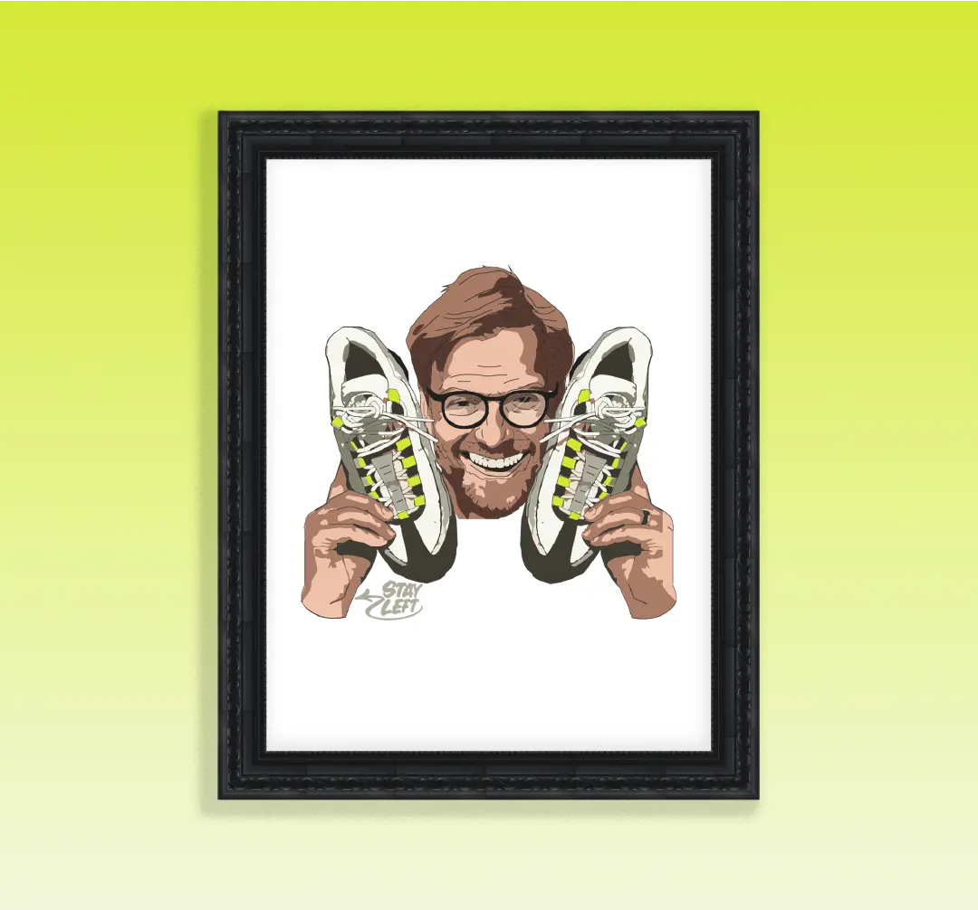 Neon Klopp Art Print - A4 - Left To Write