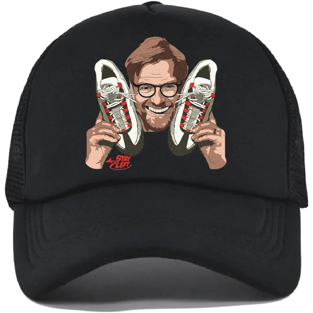 Solar Red Klopp Printed Trucker Cap - Left To Write