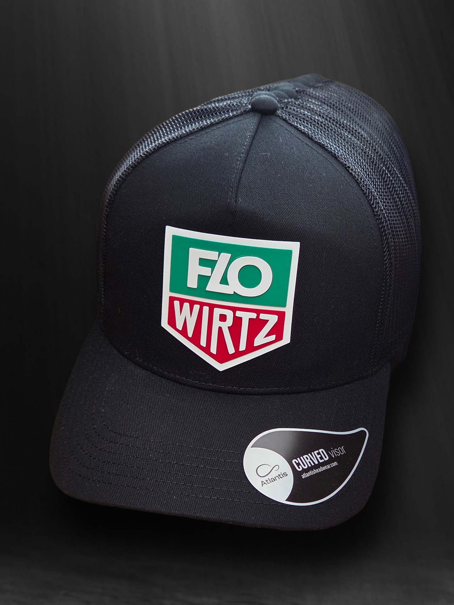 Flo Wirtz Rubberised Logo Trucker Cap