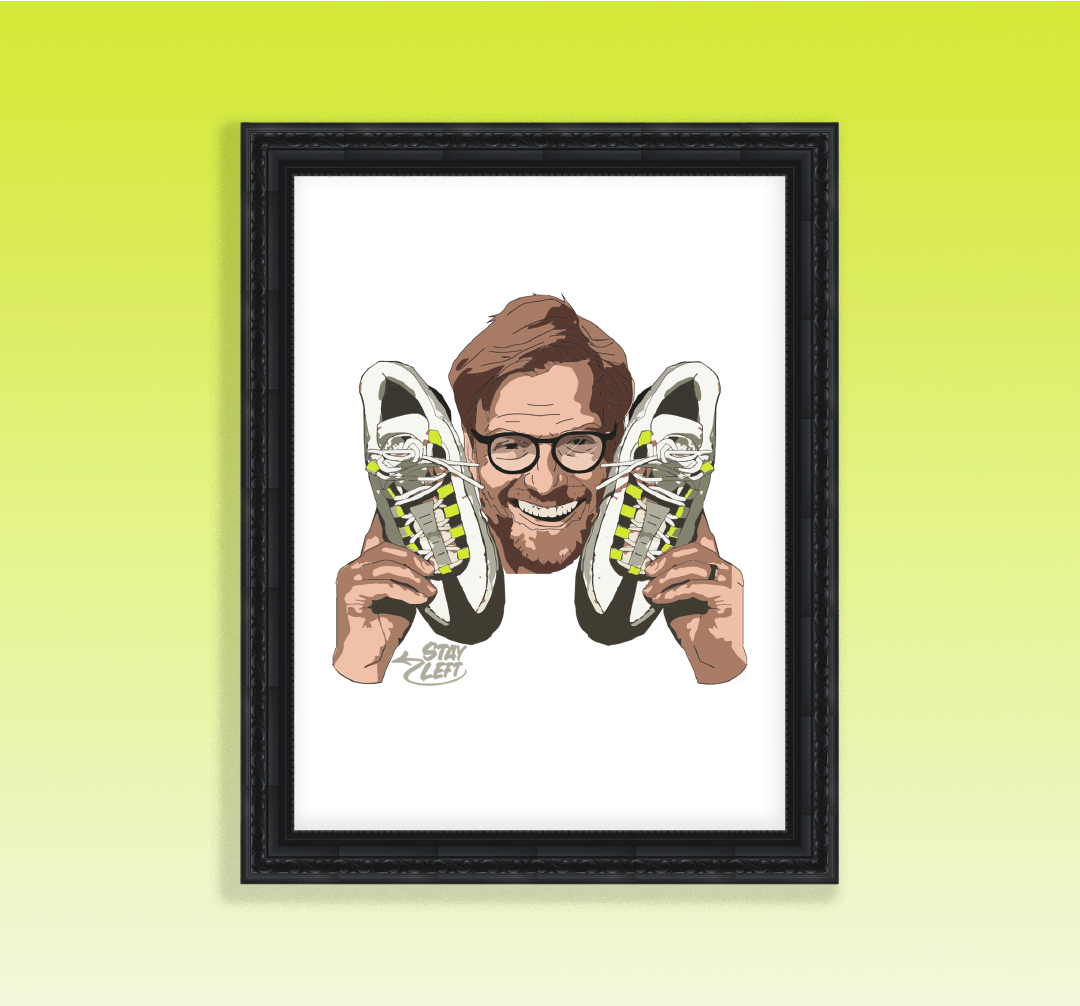 Neon Klopp Art Print - A3